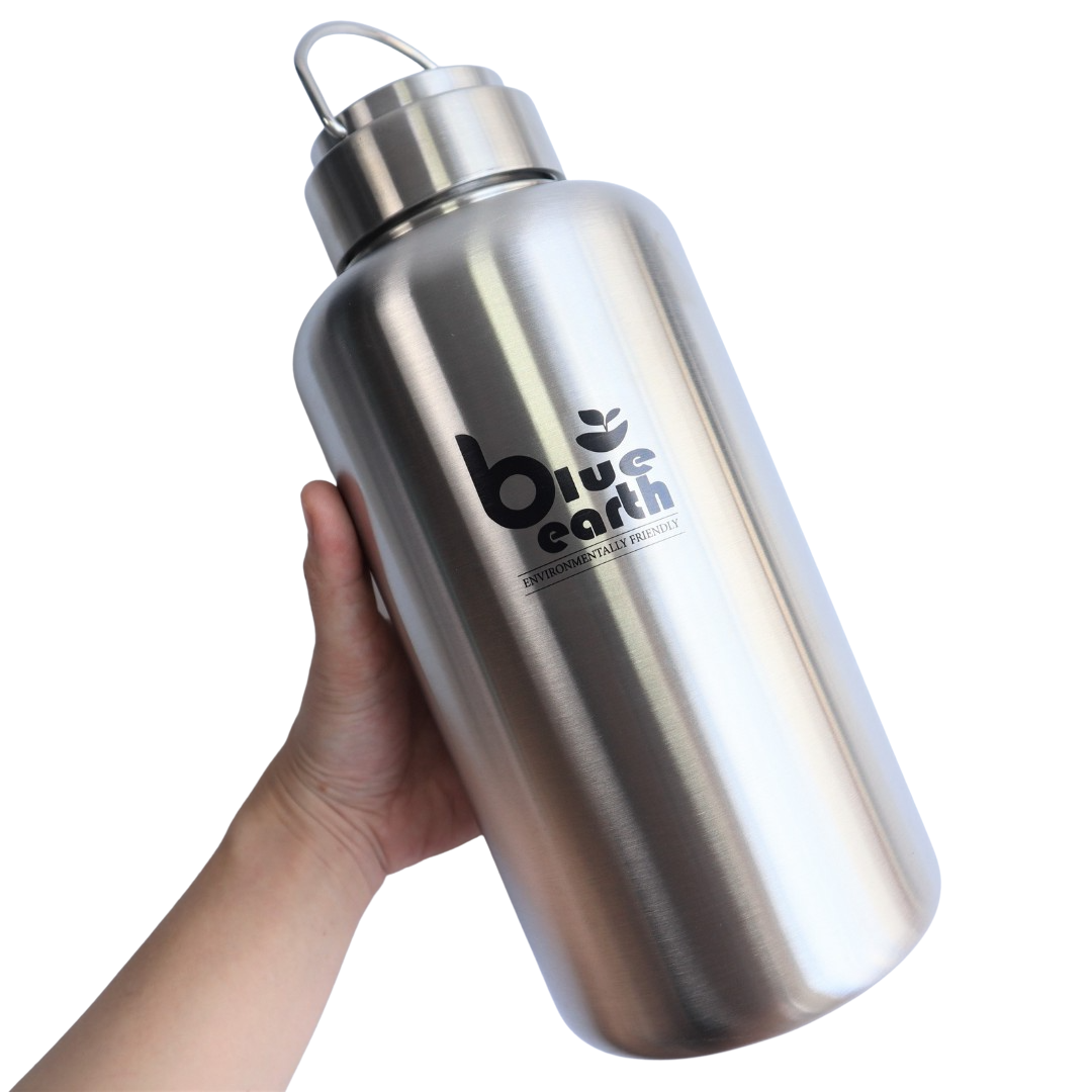 Stainless Steel Water Bottle Blue Earth Home and Living